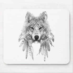Tribal Wolf Spirit Mousepad