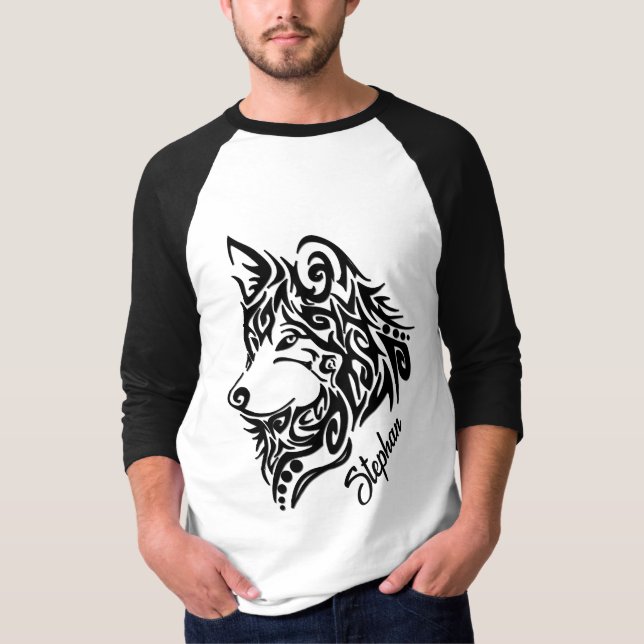 Tribal Wolf T-Shirt (Vorderseite)