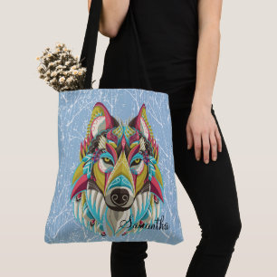 Tribal Wolf Tasche