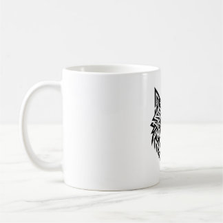Tribal Wolf Tasse – Kühnes geometrisches Tierdesig