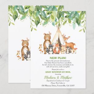Tribal Woodland Baby Shower von Mail Greenery Boy Einladung