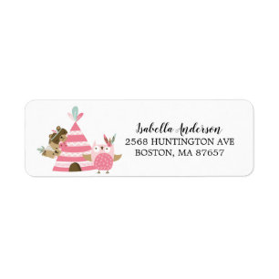 Tribal Woodland Wild One Baby Showmarke