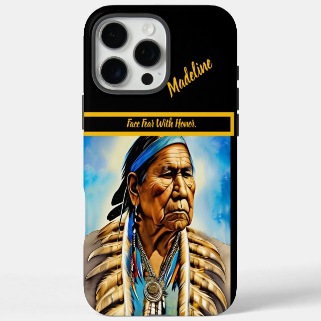 Tribal Writing : Künstlerische Muster iPhone 16 Pro Max Hülle (Rückseite)