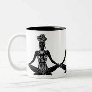 Tribal Yoga Goddess Mug - Ethnic Meditation Café