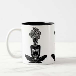 Tribal Yoga Goddess Mug - Ethnic Meditation Café