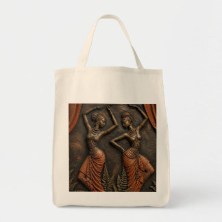 Tribalafrikanisches Erbe, skulpturale Kunst Tragetasche