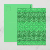 Tribale tropische wellige grüne Linien Geometrisch