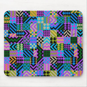 Tribale Volkskunst - Blau Mousepad