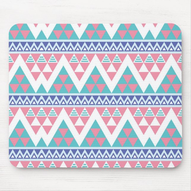 Tribaler Aztec-Farbenmuster Mousepad (Vorne)