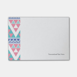 Tribaler Aztec-Farbmuster Post-it Klebezettel