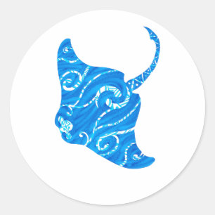 Tribaler Mantarochen Runder Aufkleber