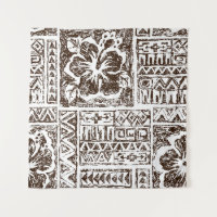 Tribaler tropischer Kunststil der indigenen Hawaii