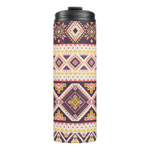 Tribales Aztec-Streifenmuster, geometrisches Muste Thermosbecher