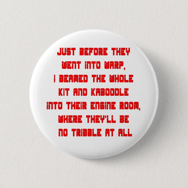 Tribble Knopf Button (Vorderseite)