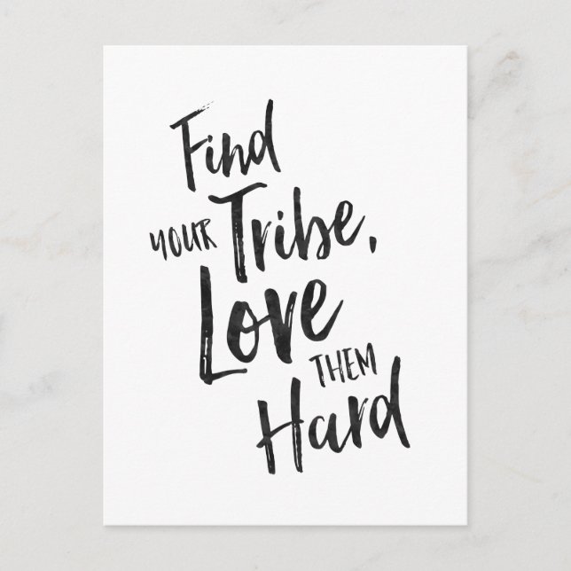 Tribe finden - Inspirationskarte Postkarte (Vorderseite)