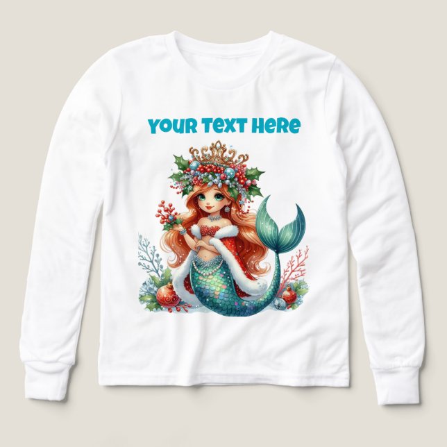 Triblend-T-Shirt von Christmas Mermaid Girls - bea (Design Vorderseite)