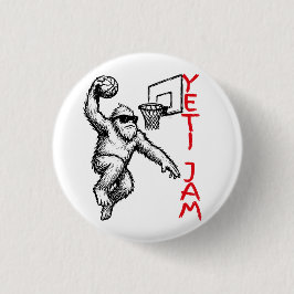 Triblenda Basketball Slam Abominable Snowman Button