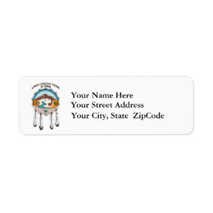 Tribu de Lipan Apache des étiquettes de adresse d