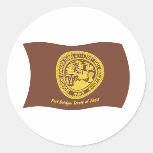 Tribus Shoshone Bannock Autocollant de drapeau