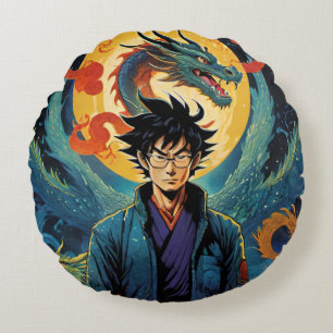 Tribut an Akira Toriyama Rundes Kissen