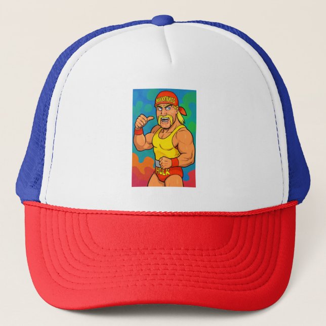 Tribut an Hulk Hogan Truckerkappe (Vorderseite)