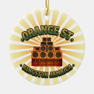 Tribut an Orange St Kingston Jamaika Sternenexplos Keramik Ornament