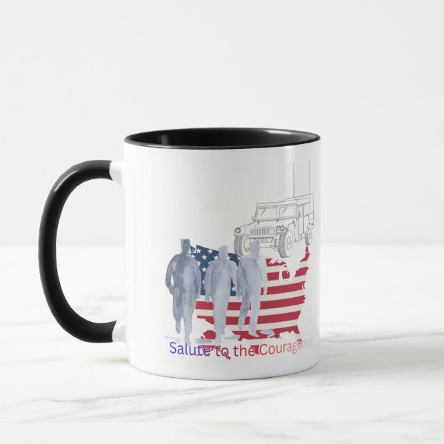 Tribut an tapfere Herzen  Tasse (Links)