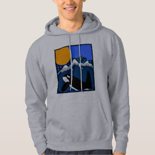 Tribut zum Killerwal kräuselt Hoodie