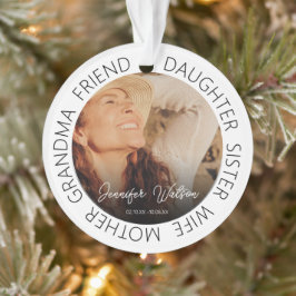 Tribute Foto Denkmal Weihnachtsbaum Ornament