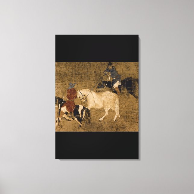 Tribute Horses', unbekannter Künstler Leinwanddruck (Vorderseite)