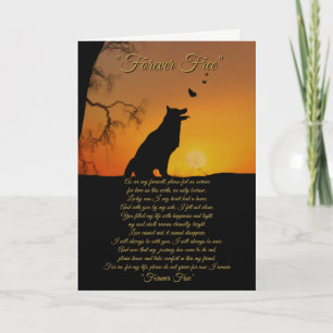 Tribute-Karte für das Beileid von Hunden Karte
