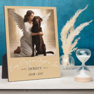 Tribute Loss Schokolade Labrador Angel Illustratio Fotoplatte