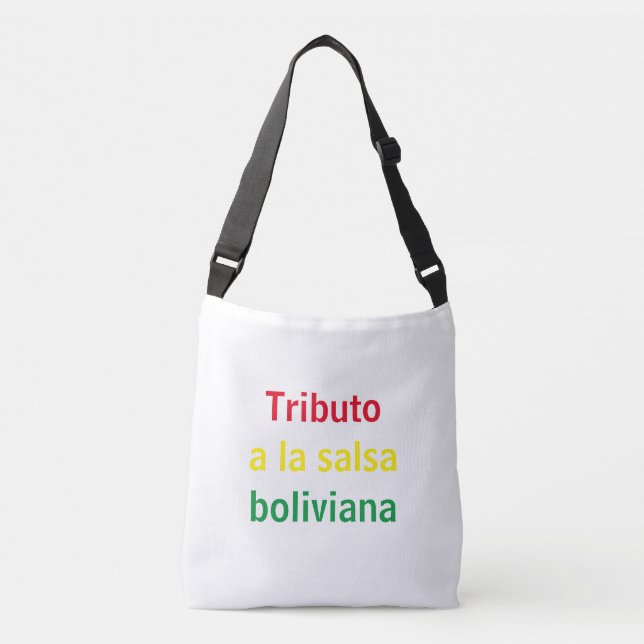 Tributo a la salsa boliviana tragetaschen mit langen trägern (Vorderseite)