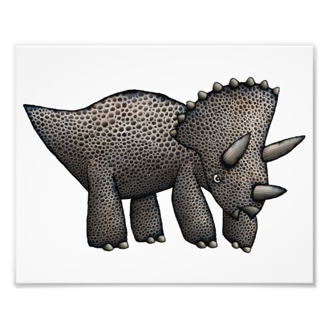 Triceratops Artwork Fotodruck (Vorne)