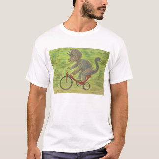 Triceratops auf einem Tricycle-T - Shirt! T-Shirt