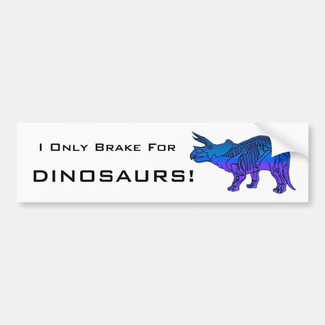 Triceratops Autoaufkleber (Vorne)