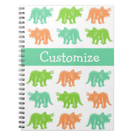 Triceratops-bunter Druck-kundengerechtes Notizbuch Notizblock