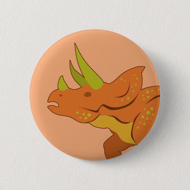 Triceratops Button (Vorderseite)