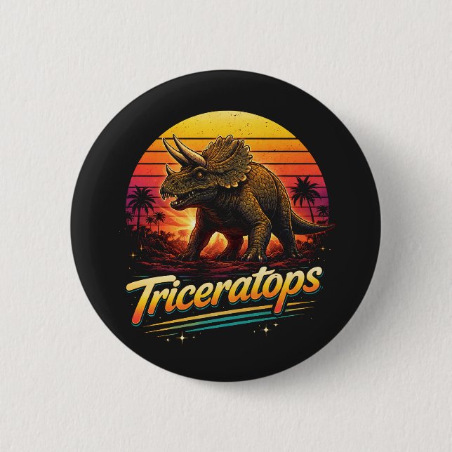 Triceratops Button (Vorderseite)
