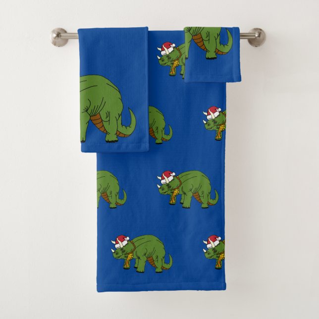 Tricératops de Noël Dinosaur (En situation)