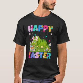 Triceratops Dinosaur Frohe Ostereier Jagd Hase E T-Shirt
