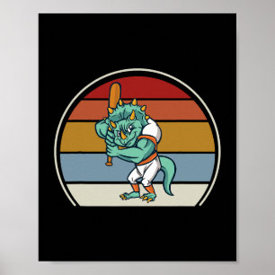 Triceratops Dinosaur Niedlich Santa Prehistorische Poster