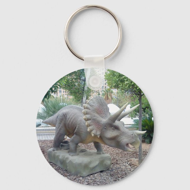Triceratops Dinosaur Schlüsselanhänger (Vorderseite)