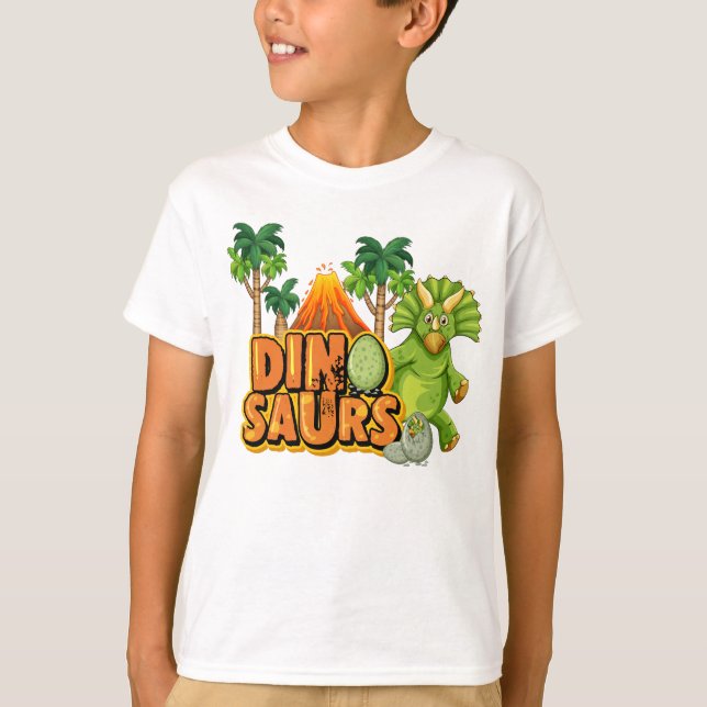 Triceratops Dinosaur T-Shirt (Vorderseite)