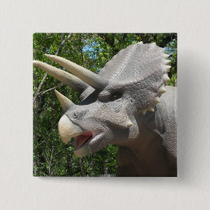 Triceratops Dinosaurier Button