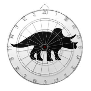 Triceratops-Dinosaurier. Dartscheibe