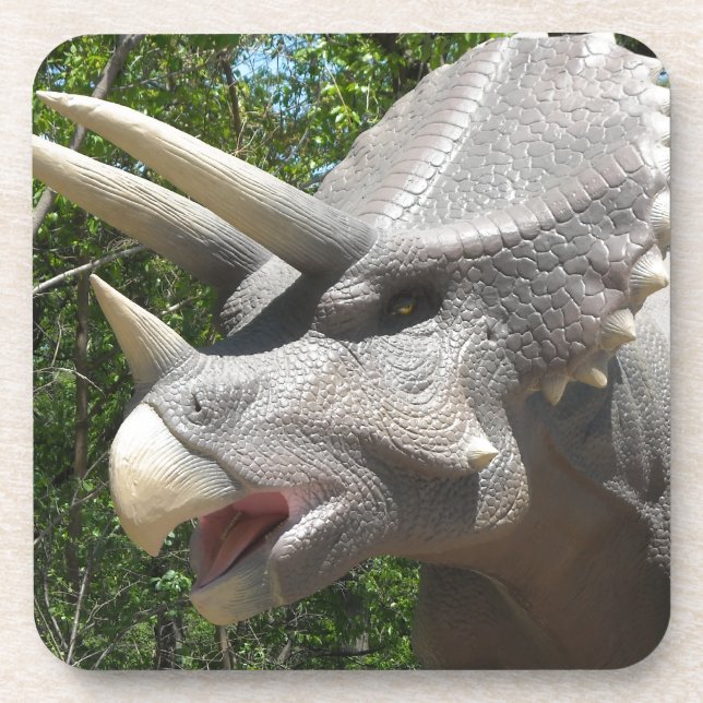 Triceratops dinosaurier untersetzer (Vorderseite)