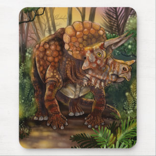 Triceratops Forest Mousepad