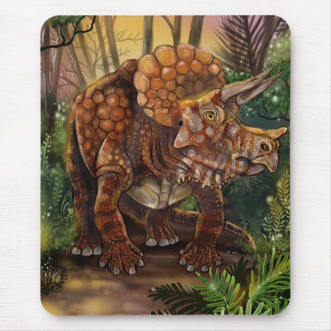 Triceratops Forest Mousepad (Vorne)