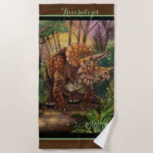 Triceratops Forest Strandtuch